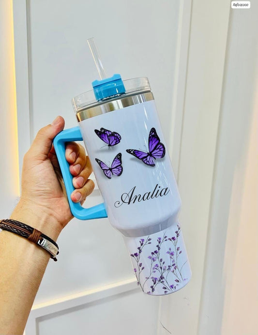 Personalized 40oz tumbler made to order by EnseeInk Custom.