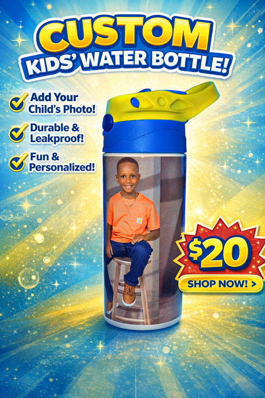 Custom kid’s water bottle